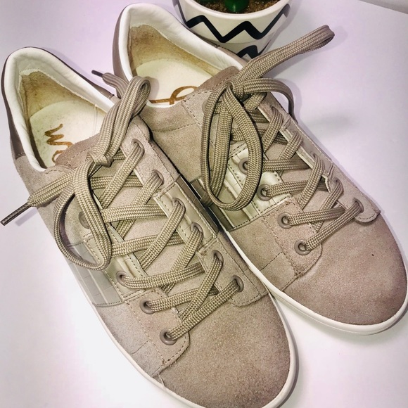 Sam Edelman Marquette Beige Sneaker - Picture 2 of 8